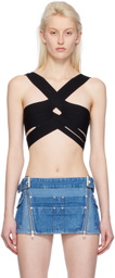 Dion Lee Black Harness Bralette
