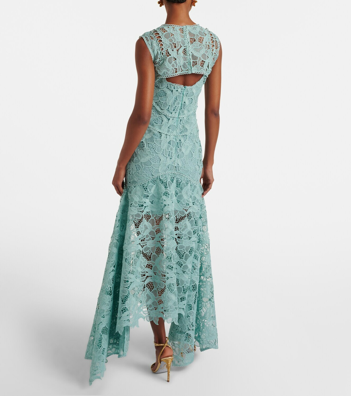 Costarellos Janica silk lace gown