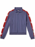 KAPITAL - Webbing-Trimmed Jersey Track Jacket - Purple