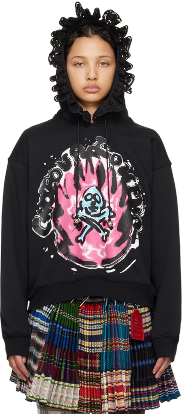 Photo: Chopova Lowena Black Cross Bones Hoodie