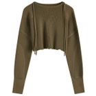 Beams Boy Women's Short Pullover in Olive 