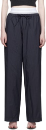 Alexander Wang Navy Striped Lounge Pants