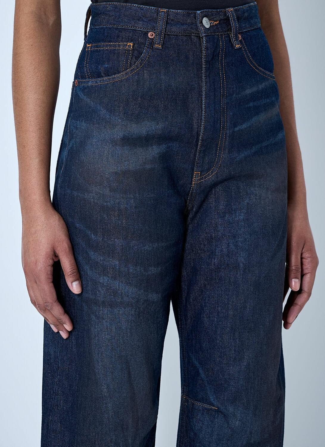 MM6 Maison Margiela Wide-Leg Denim Trousers