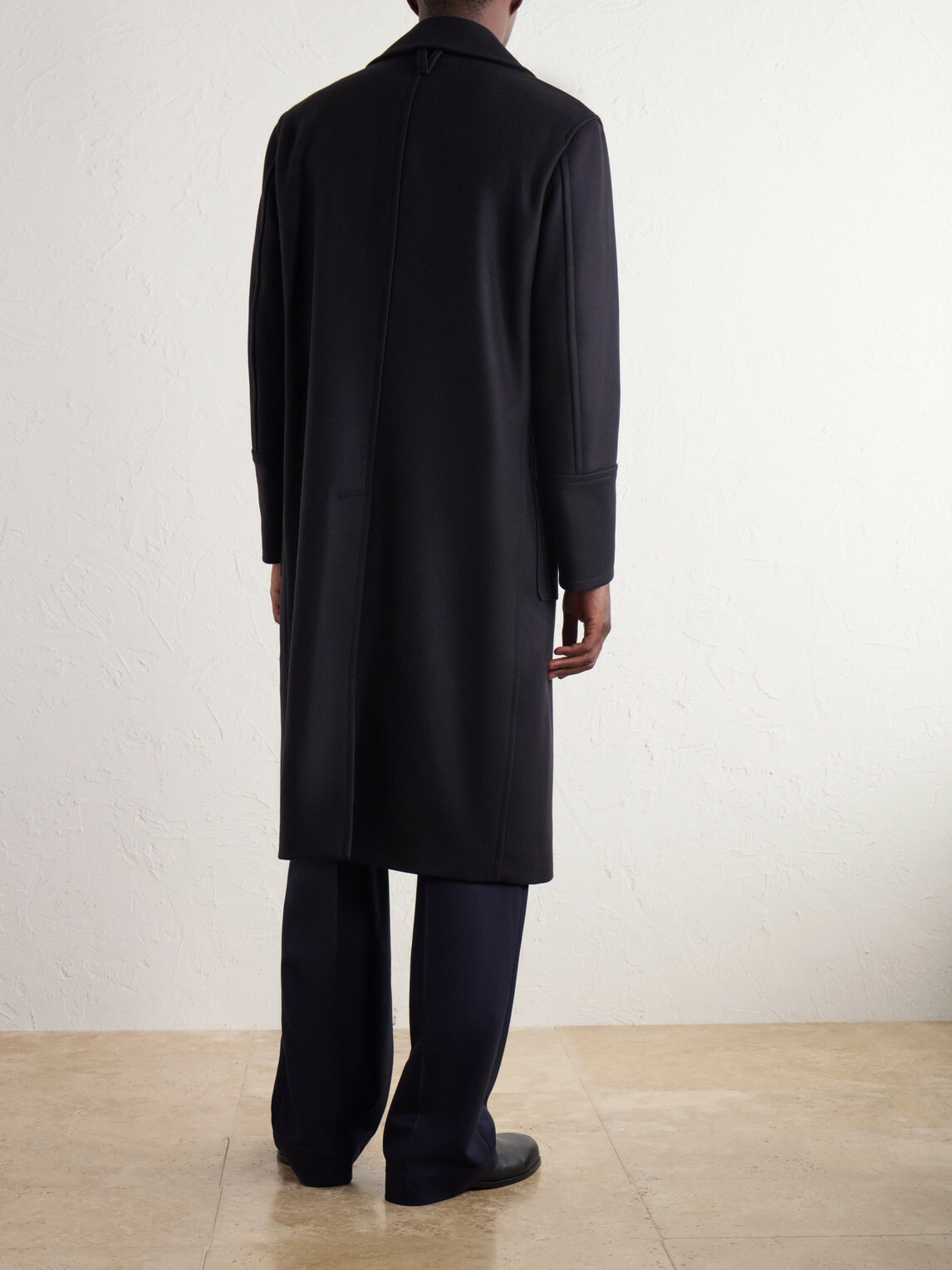 Valstar - Clifford Double-Breasted Wool-Blend Felt Coat - Blue