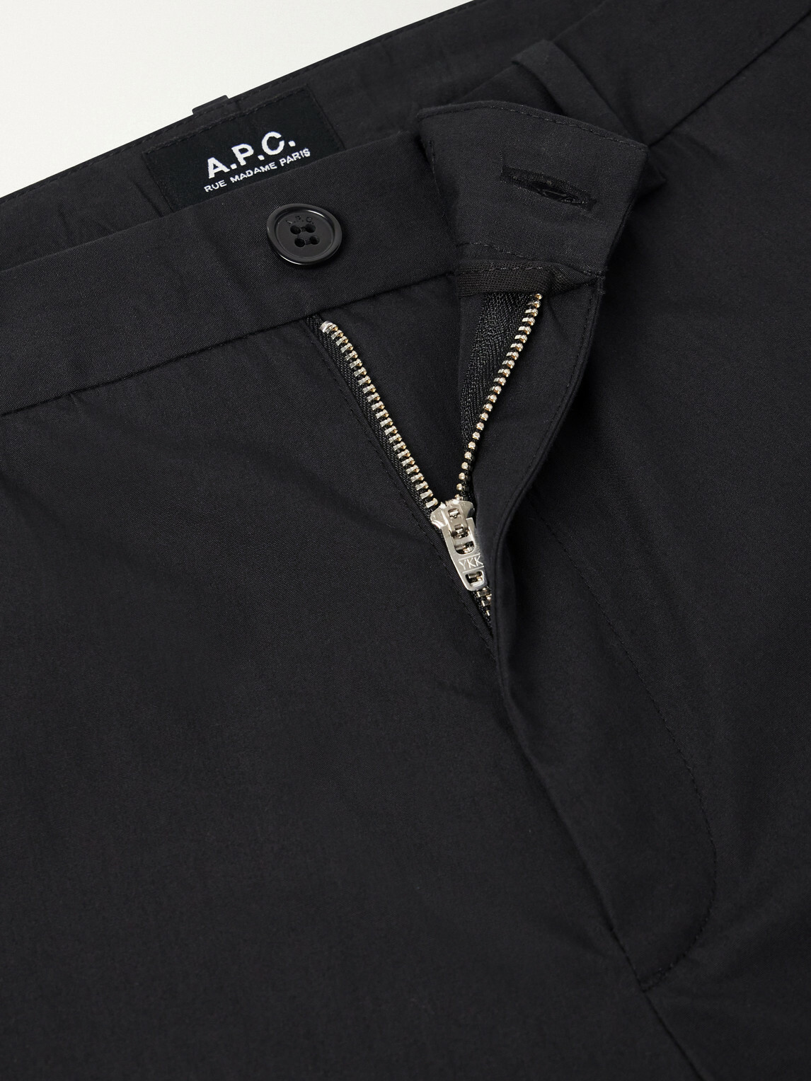 A.P.C. - Dylan Straight-Leg Cotton-Poplin Trousers - Black