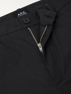 A.P.C. - Dylan Straight-Leg Cotton-Poplin Trousers - Black