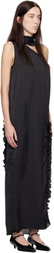 Kika Vargas SSENSE Exclusive Black Aretha Maxi Dress
