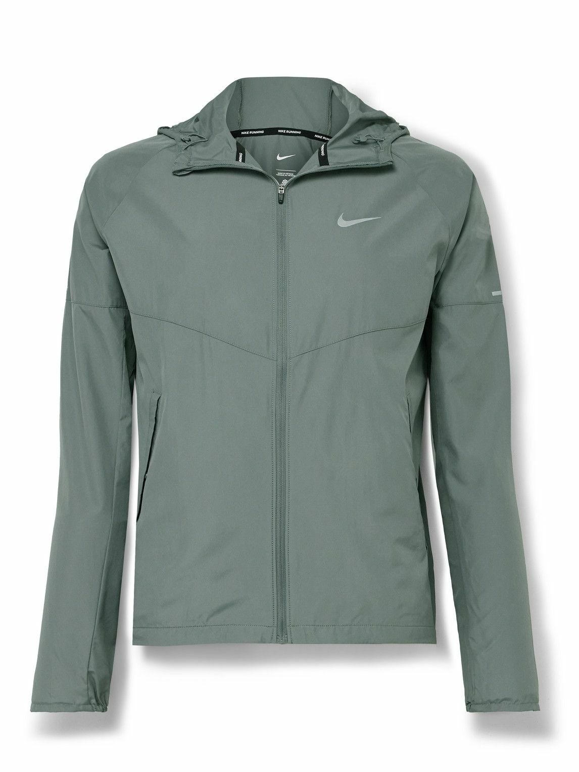 Photo: Nike Running - Miler Logo-Print Shell Hooded Jacket - Unknown