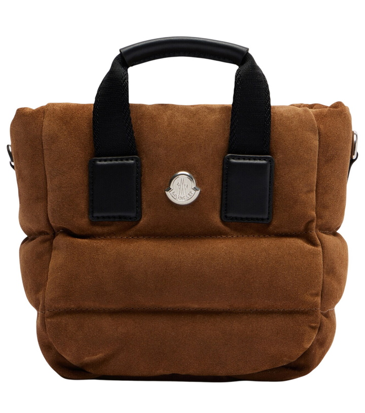 Photo: Moncler Caradoc Micro suede top-handle bag