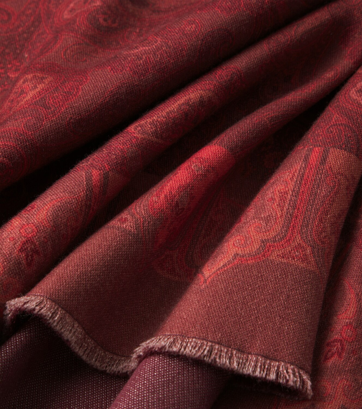 Etro Paisley printed wool throw