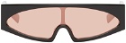 Rick Owens Black & Pink Gene Sunglasses