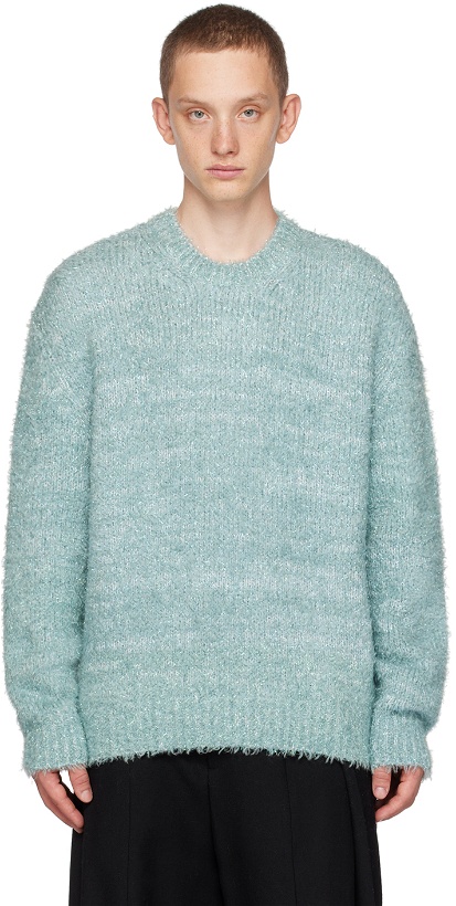 Photo: Wooyoungmi Blue Brushed Sweater