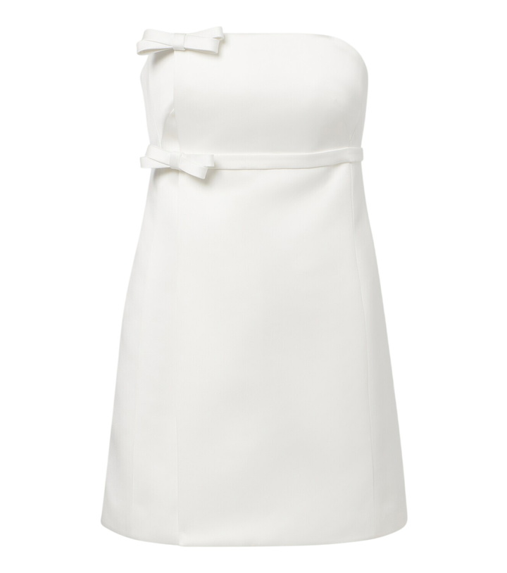Photo: Safiyaa Bridal Leera bow-detail crêpe minidress