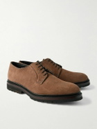 George Cleverley - Archie Waxed-Leather Derby Shoes - Brown