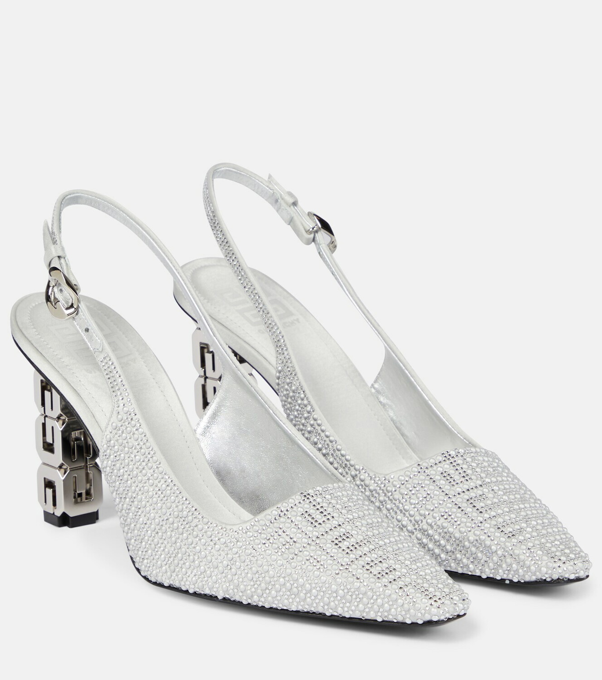 Givenchy G Cube embellished slingback pumps Givenchy Givenchy G Cube embellished slingback pumps Givenchy