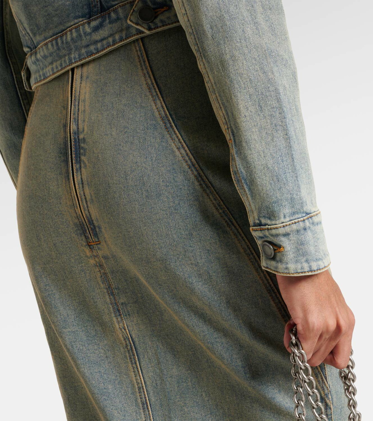 Entire Studios Cropped denim jacket