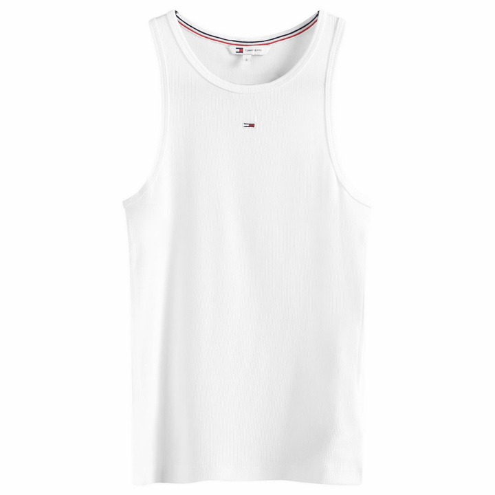 Photo: Tommy Jeans Women's Essential Rib Tank Top in White