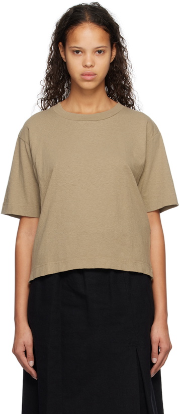 Photo: Margaret Howell Taupe Simple T-Shirt