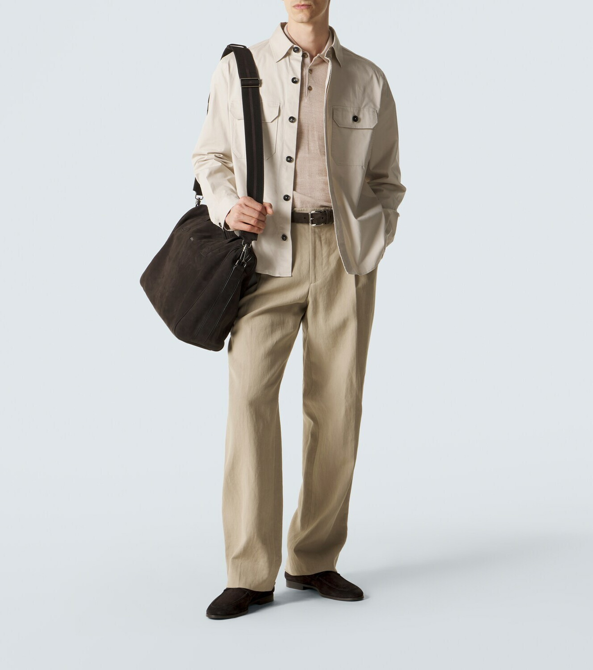 Zegna Leather duffel bag