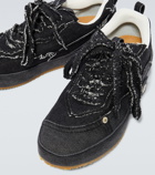 Loewe - Deconstructed denim sneakers