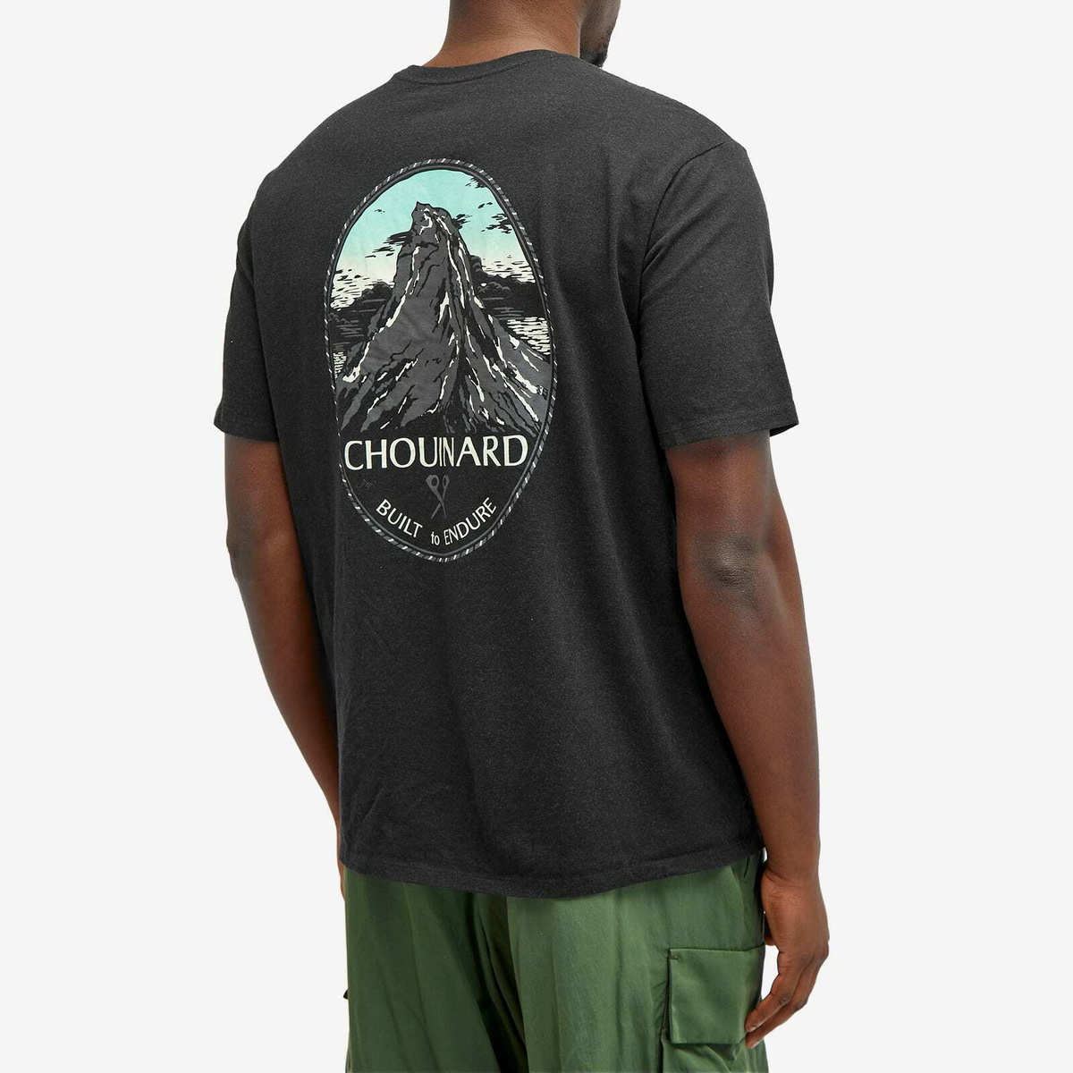 Patagonia Men's Chouinard Crest Pocket Responsibili-Tee in Ink Black