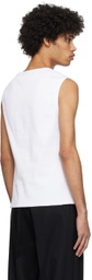 Róhe White Crewneck Tank Top