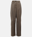 Toteme - High-rise wide-leg wool pants