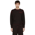 Saturdays NYC SSENSE Exclusive Black and Red Bowery Sweatshirt