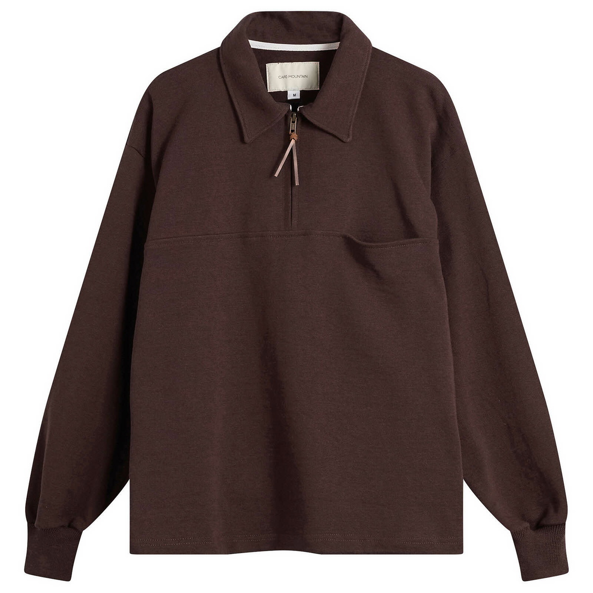 Café Mountain Men's Quarter Zip Heavy Sweat in Earth
