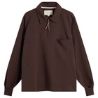 Café Mountain Men's Quarter Zip Heavy Sweat in Earth