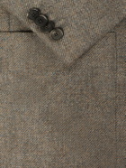 Caruso - Aida Wool and Cashmere-Blend Twill Blazer - Gray