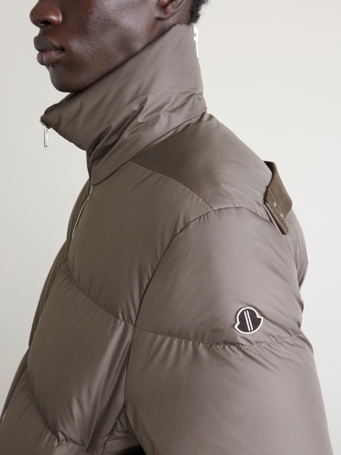 Rick Owens - <ul> <li>Moncler Quilted Shell Down Jacket</li> </ul> - Brown