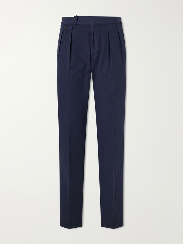 Photo: Polo Ralph Lauren - Straight-Leg Cotton Trousers - Blue