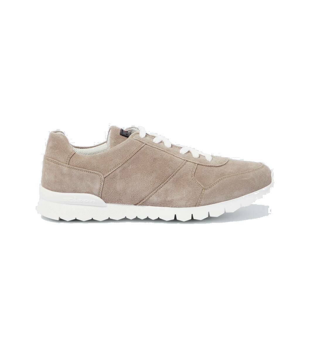 スニーカー Kiton Suede sneakers Suede sneakers in white - Kiton | Mytheresa