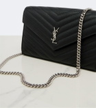 Saint Laurent Cassandre Envelope leather wallet on chain