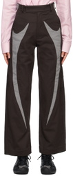 Strongthe SSENSE Exclusive Black & Gray Sword Trousers
