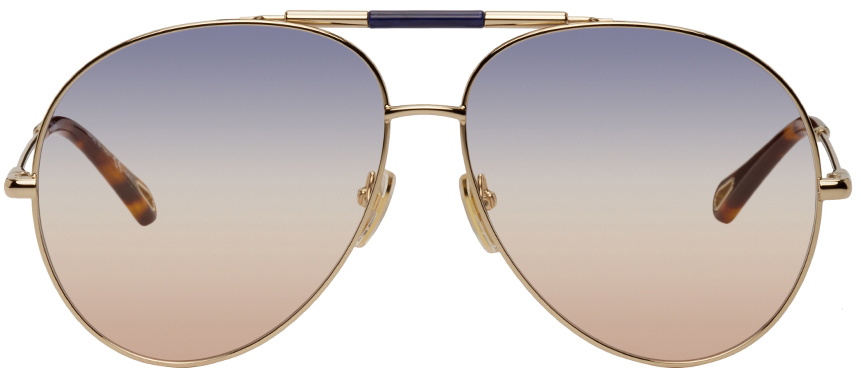 Women's Gold Sunglasses - Chloé