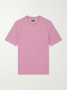 Zegna - Knitted Linen T-Shirt - Pink