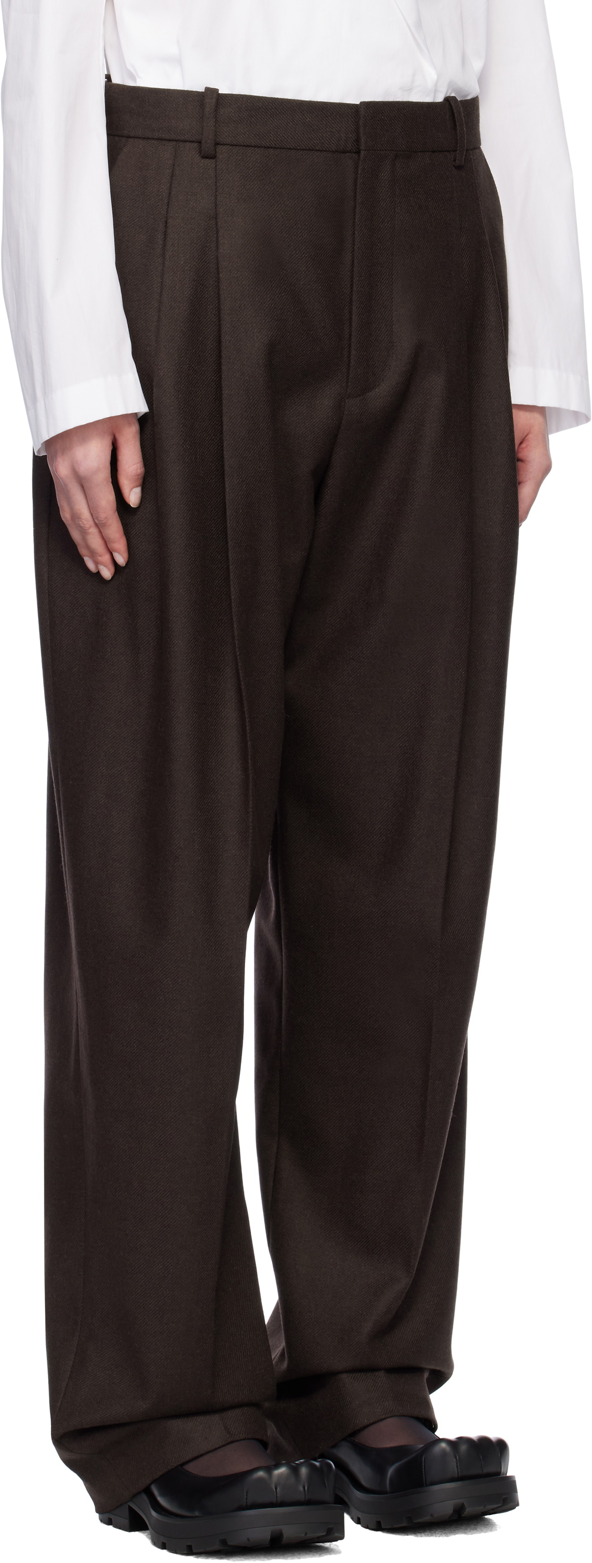 Charles Jeffrey LOVERBOY Brown Edinburgh Trousers Charles Jeffrey