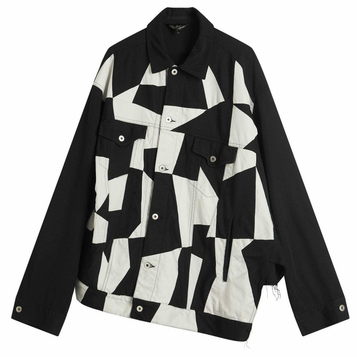 Photo: Comme des Garçons Men's Patchwork Twill Jacket in Black