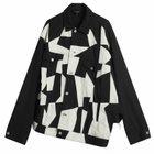 Comme des Garçons Men's Patchwork Twill Jacket in Black