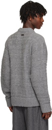 ADER error Gray Oversized Sweater