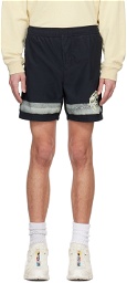 Stone Island Black Printed Swim Shorts
