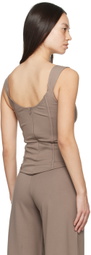 Paris Georgia SSENSE Exclusive Taupe Eliana Tank Top