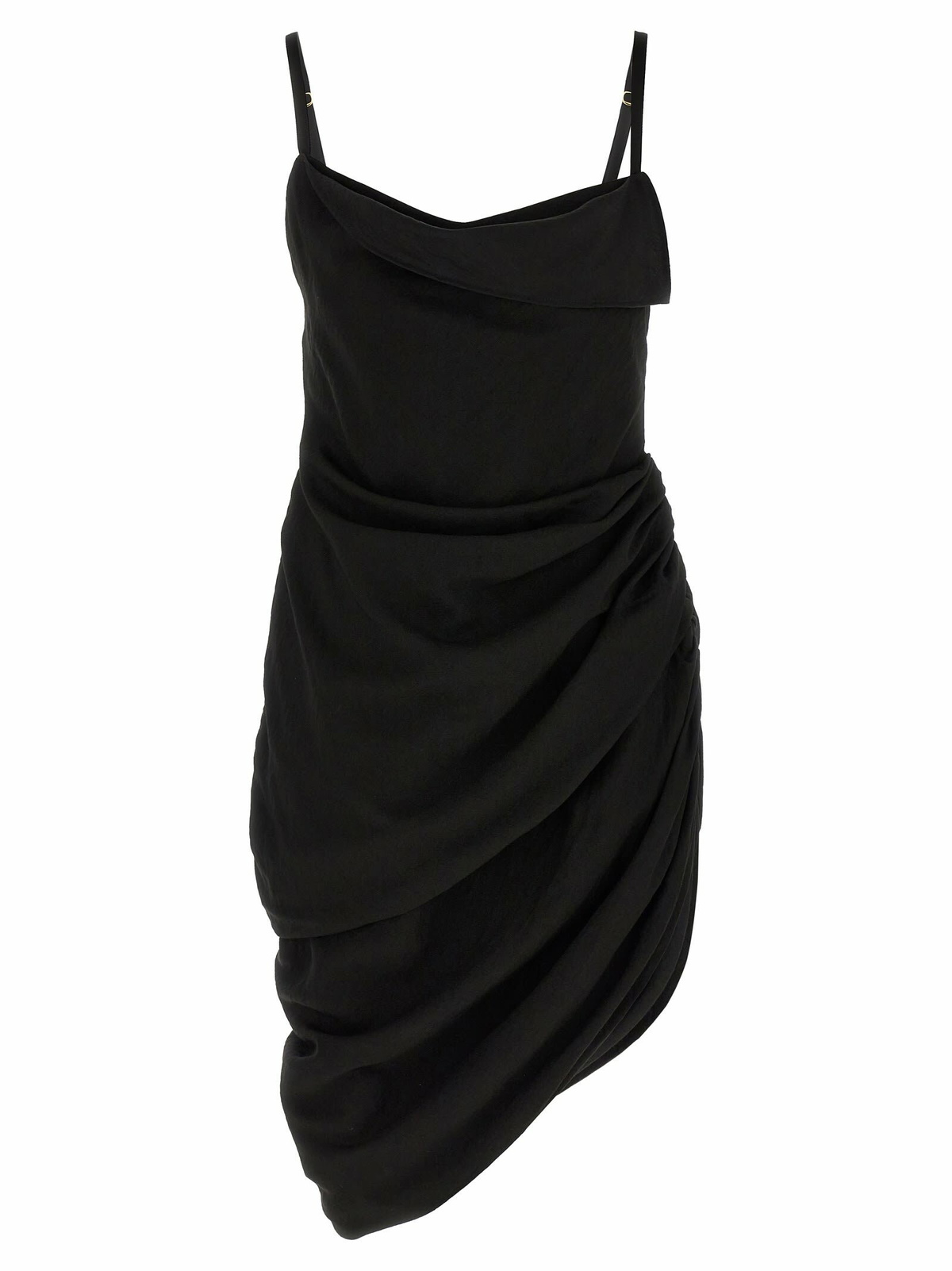 Jacquemus Ruched Slip Flared Dress Jacquemus