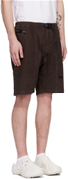 Gramicci Brown Micro Plaid Shorts