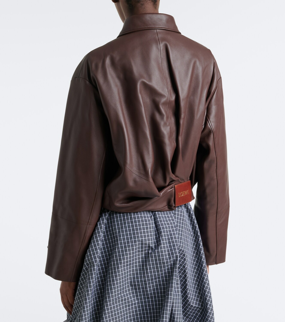 Loewe Draped leather jacket