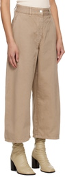 Studio Nicholson Taupe Chalco Denim Jeans