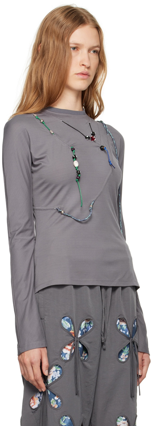 J.Kim Gray Amulet T-shirt