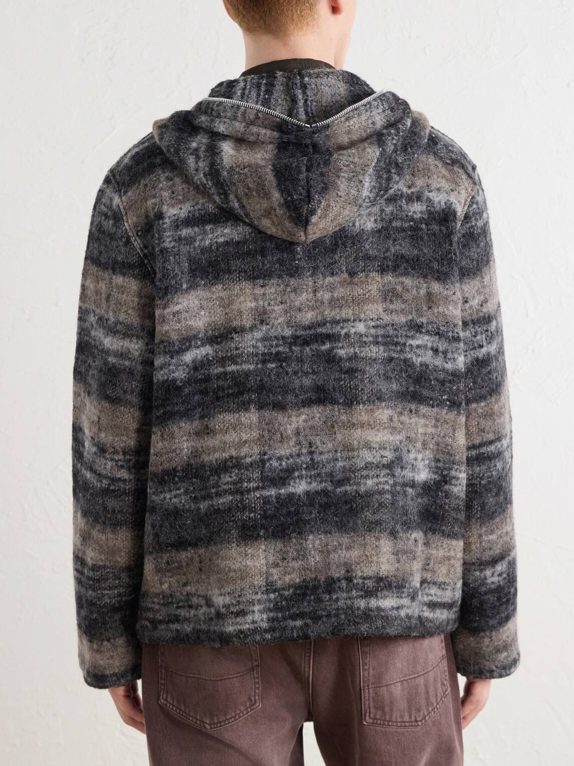 Our Legacy - Full Zip Wool-Blend Hooded Blouson Jacket - Gray